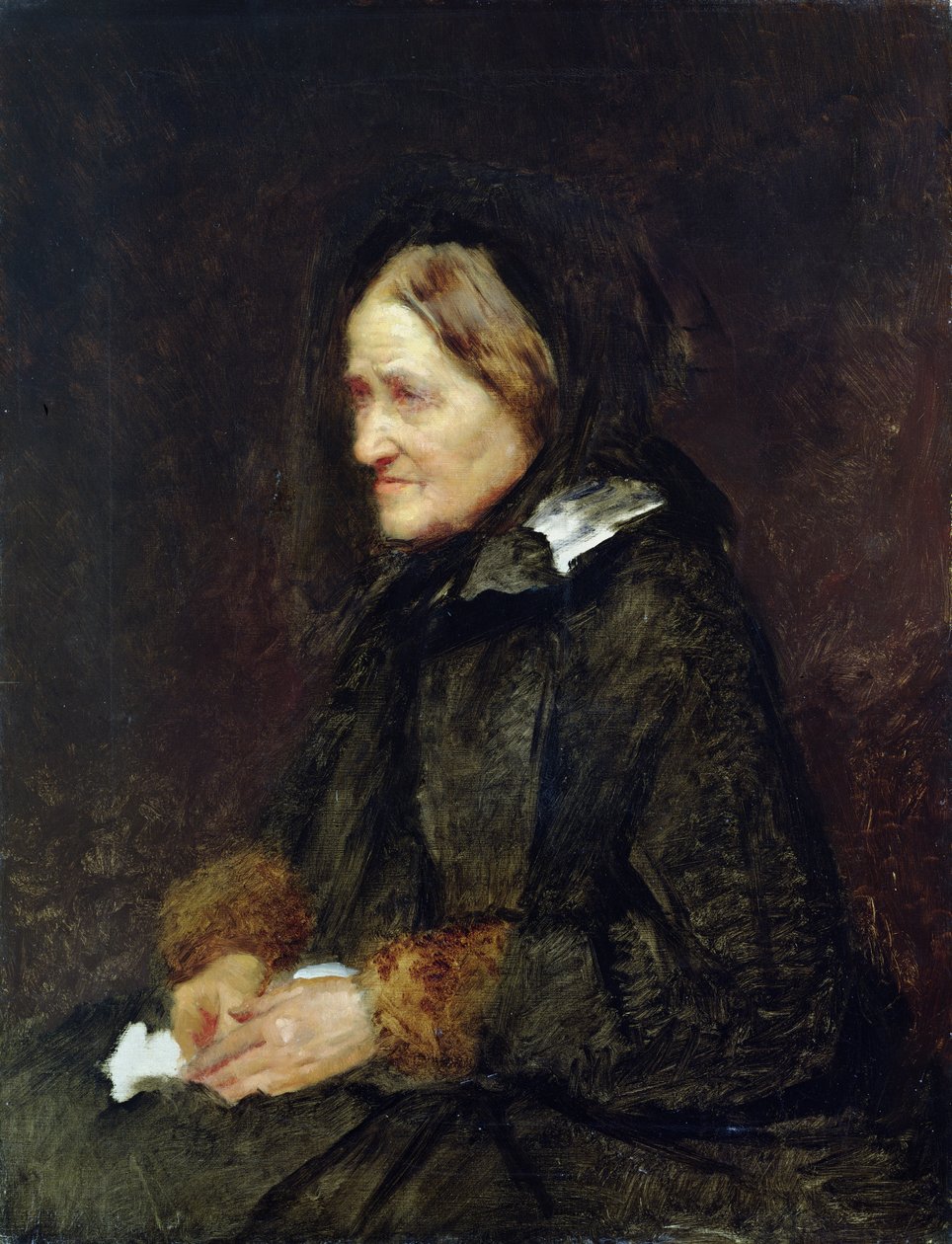Helene Leibl, konstnärens faster, 1867 av Wilhelm Maria Hubertus Leibl
