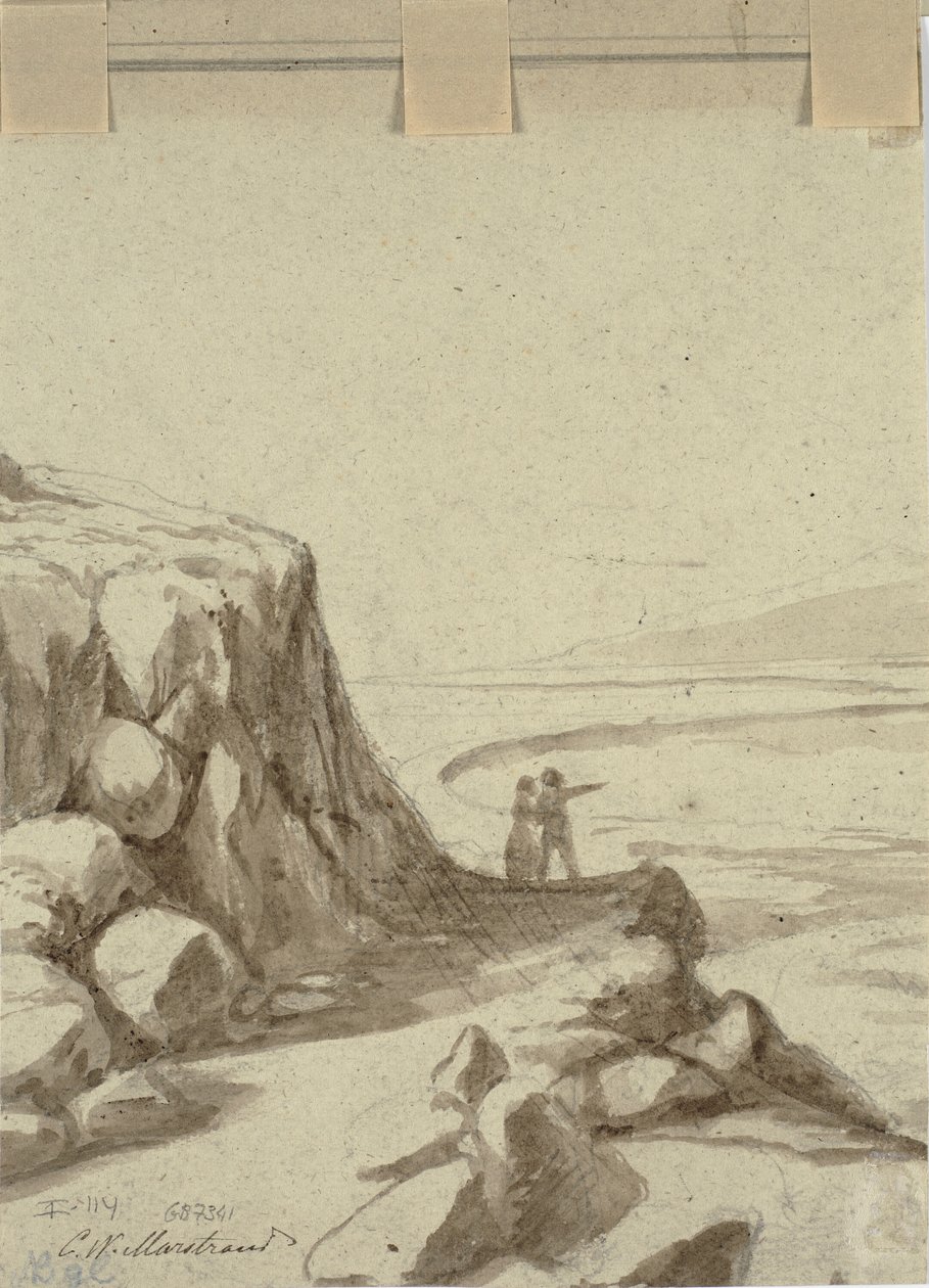 Butiksscen av Wilhelm Marstrand