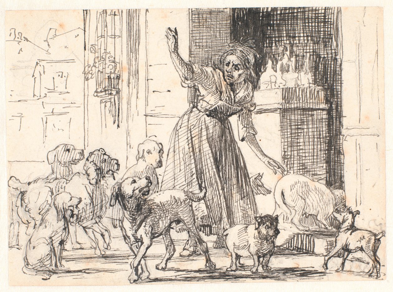 De påträngande friarna av Wilhelm Marstrand