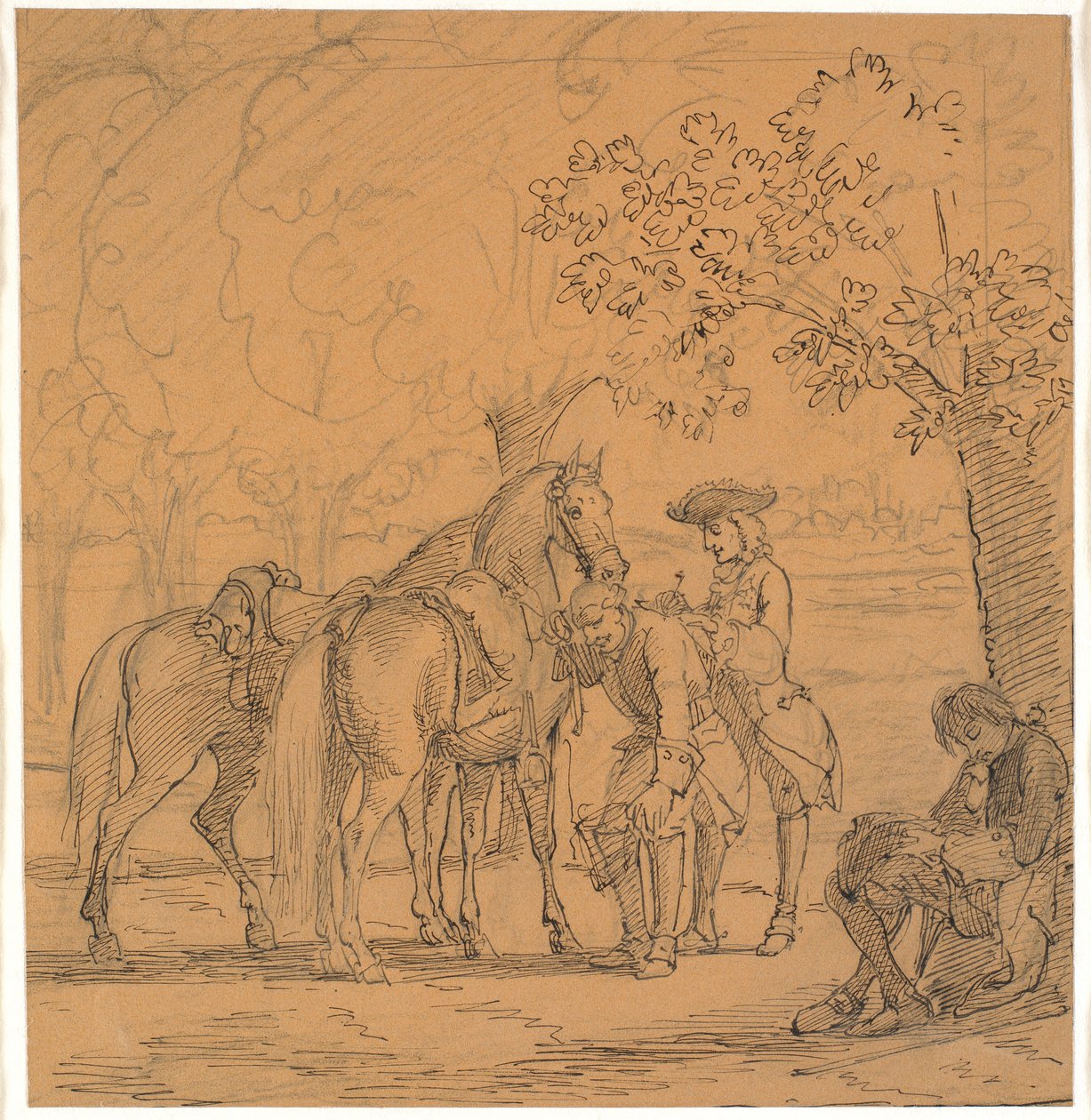 Frederik V beviljar teologens ansökan, (C. D. Biehls Breve, utg. 1865) av Wilhelm Marstrand