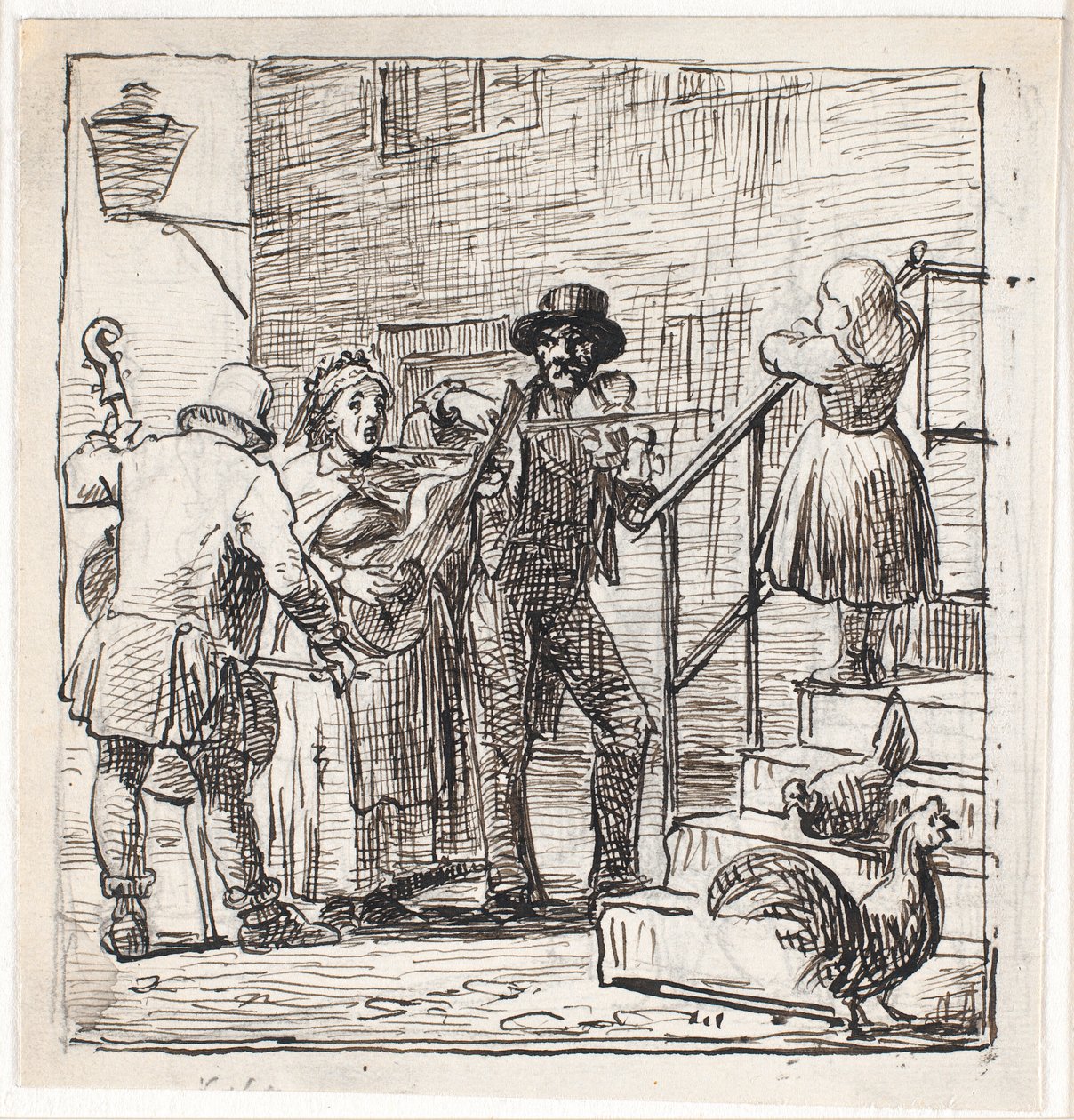 Gatumusikanter av Wilhelm Marstrand