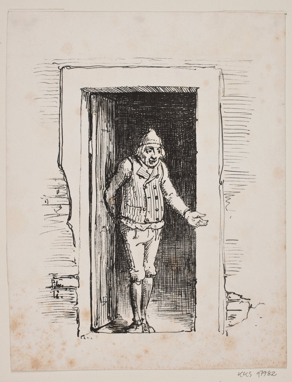 Hönsen matas av Wilhelm Marstrand