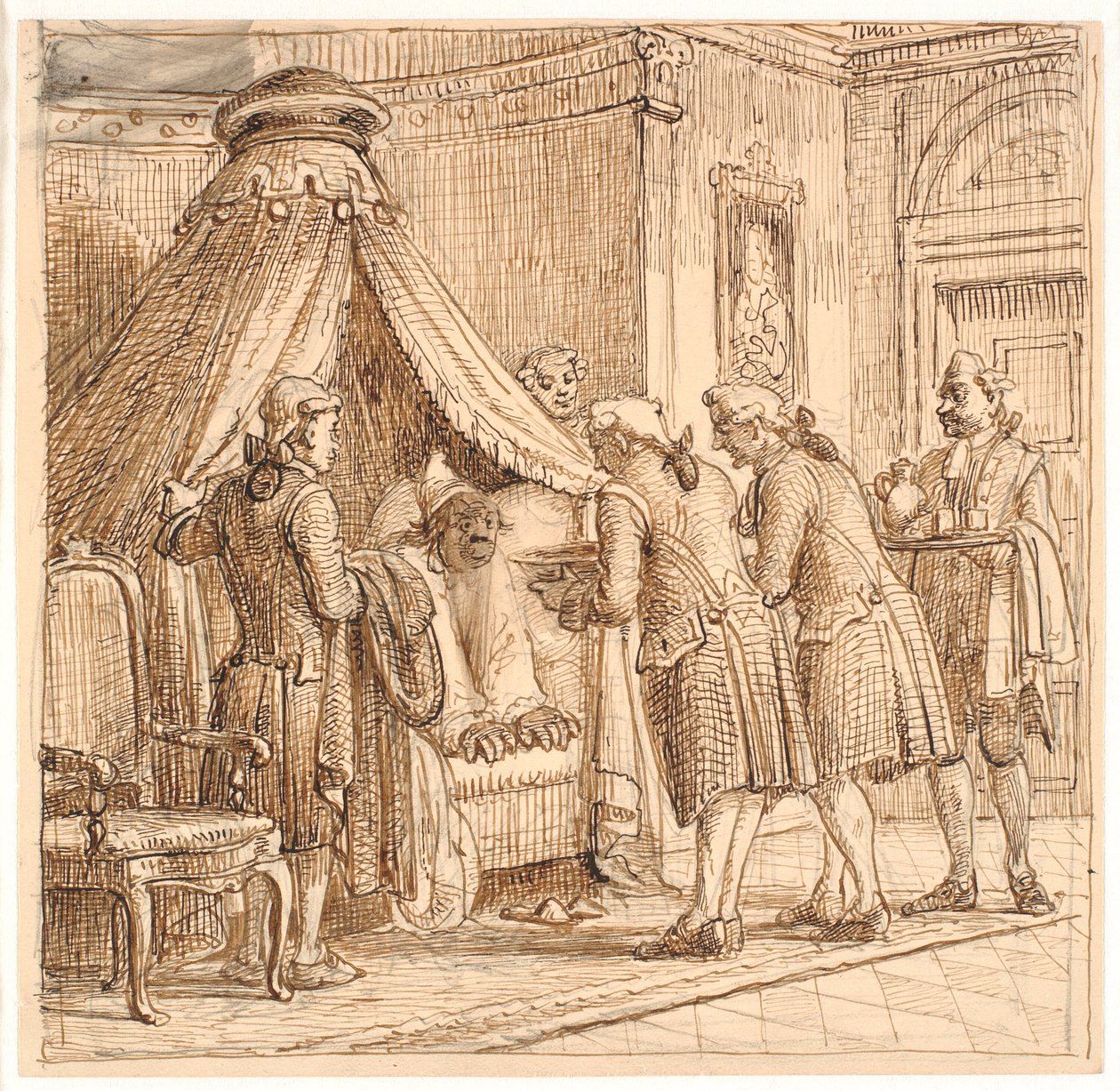Jeppe i baronens säng av Wilhelm Marstrand