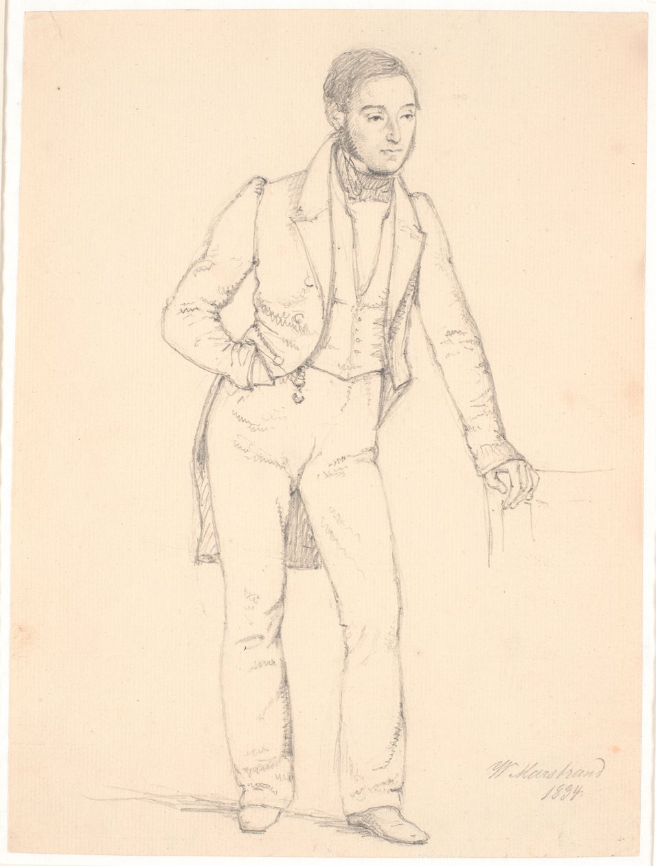 Konsertmästare Johan Frederik Frølich av Wilhelm Marstrand