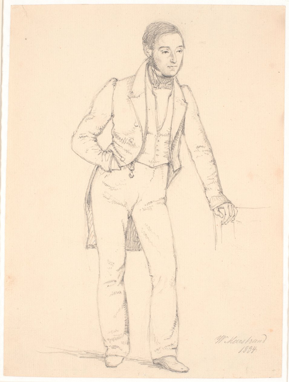 Konsertmästare Johan Frederik Frølich av Wilhelm Marstrand