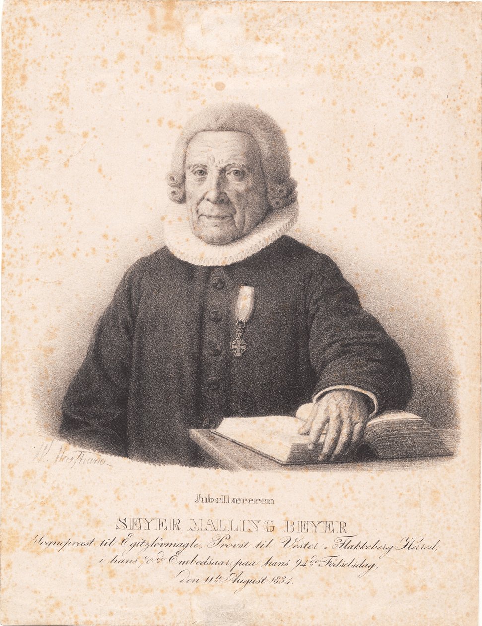 Pastor S. M. Beyer av Wilhelm Marstrand