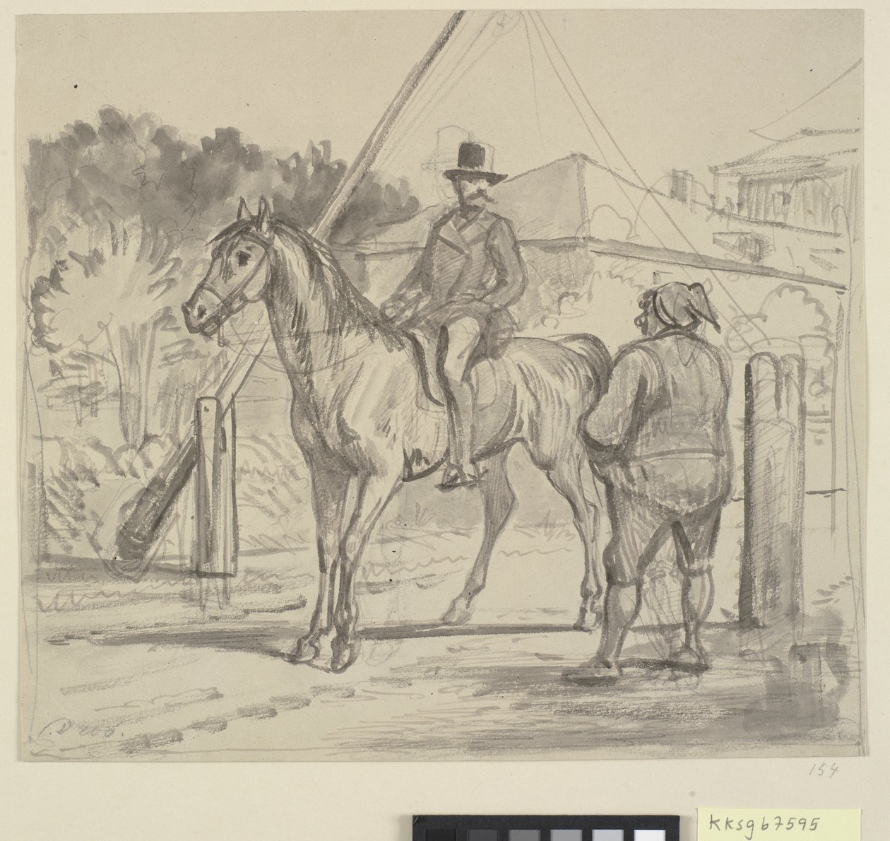 Ryttare och tollare av Wilhelm Marstrand