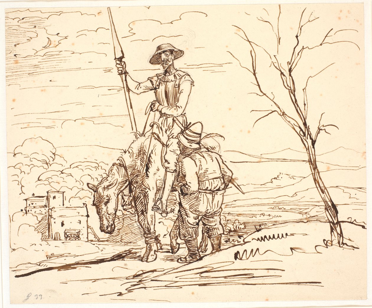 Sancho Panza berättar historien om getterna av Wilhelm Marstrand
