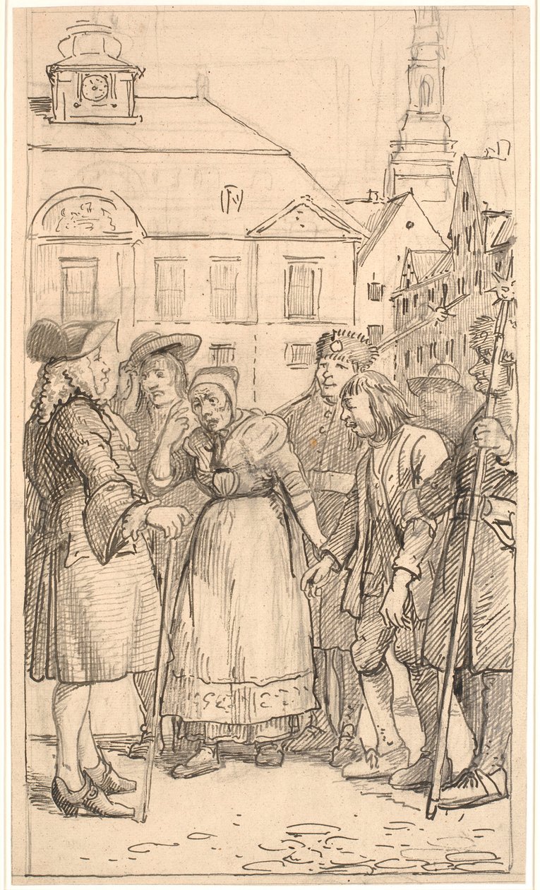 Slutscenen av The Pledged Peasant Boy av Wilhelm Marstrand