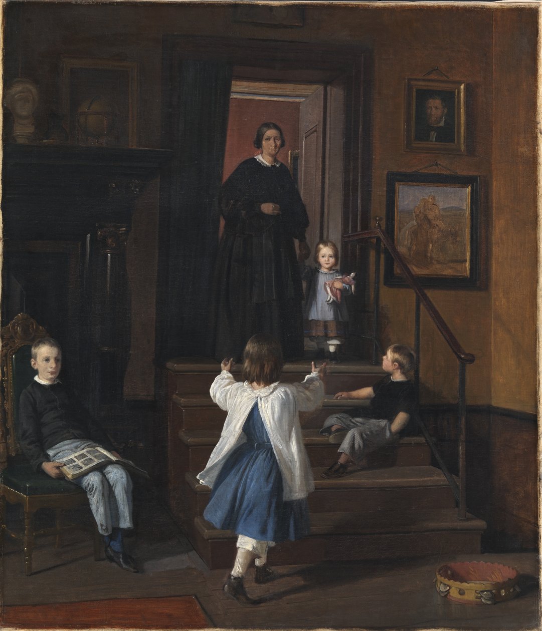 Konstnärens familj av Wilhelm Marstrand