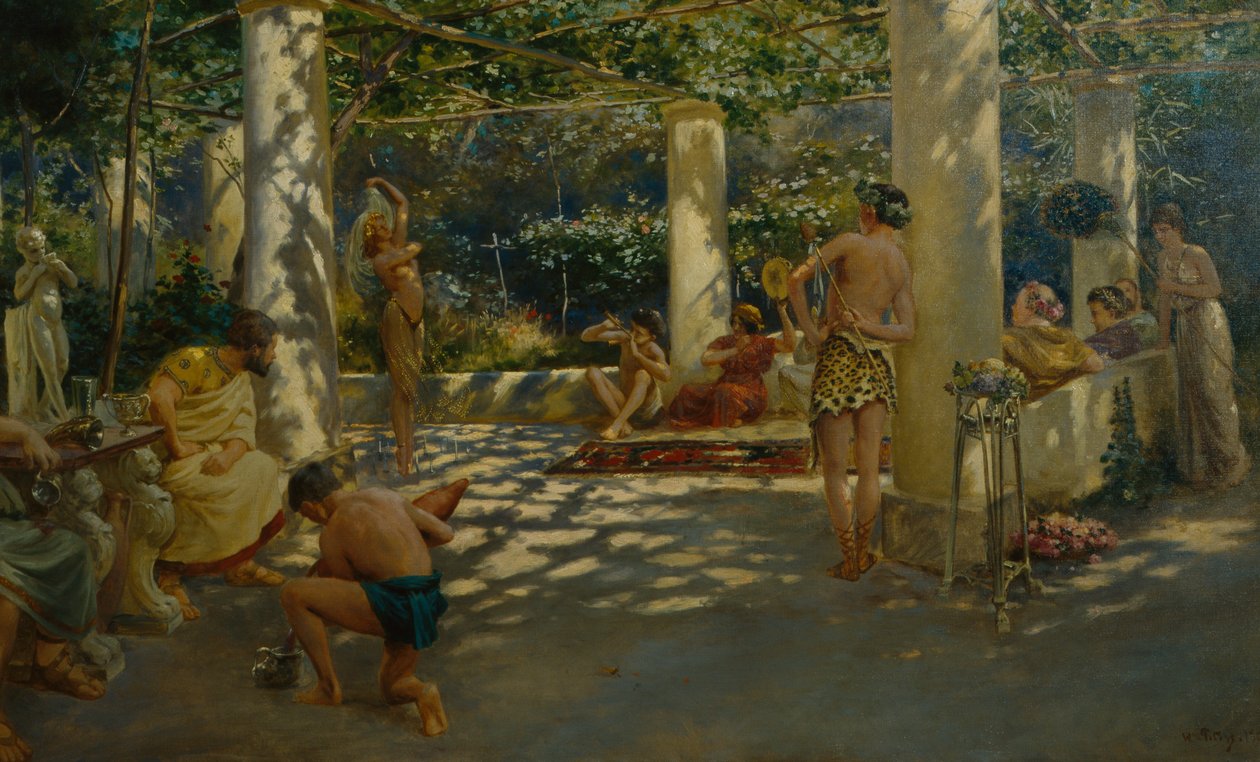 Romersk scen av Wilhelm Peters
