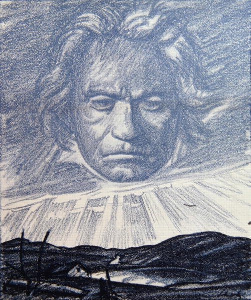 A Tribute to the Genius of Beethoven, illustration från 