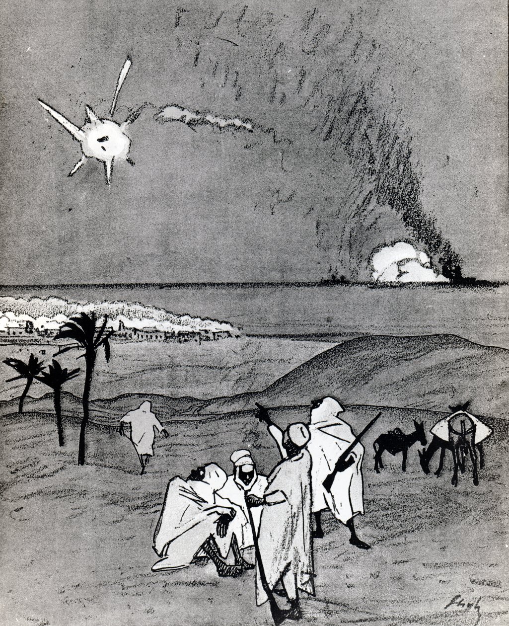 "Säg mig, bror, är att stjärnan över Betlehem", från "Simplicissimus" tidningen av Wilhelm Schulz