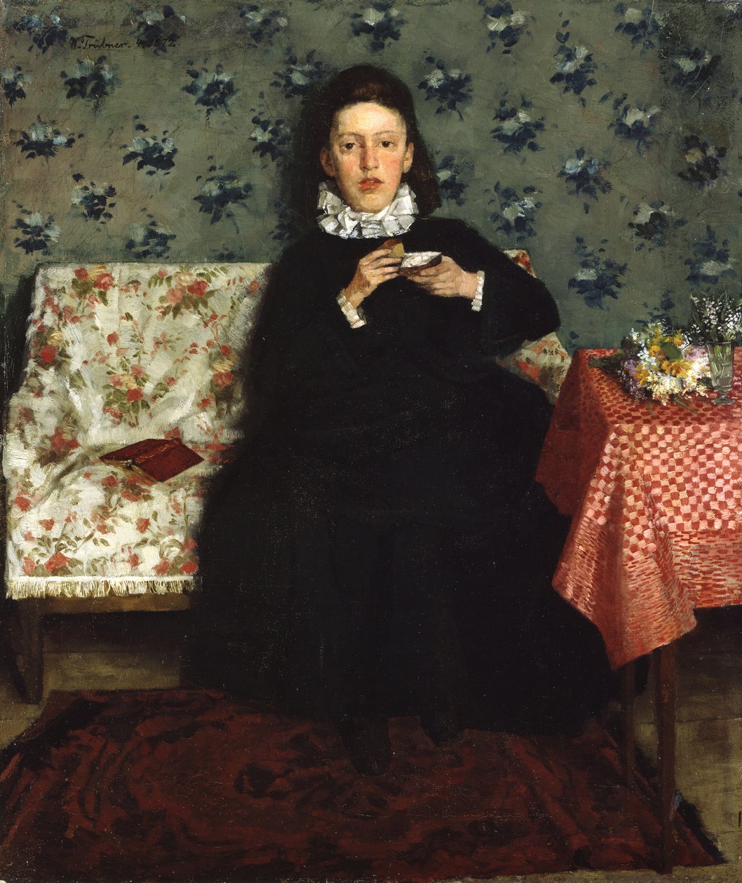 På soffan av Wilhelm Trübner