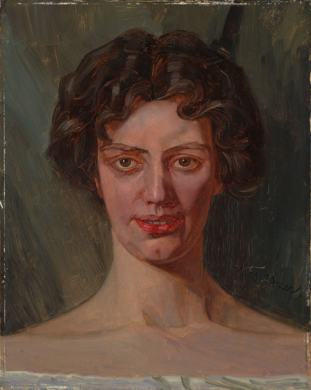Porträtt av Bertha Reiff av Wilhelm Trübner
