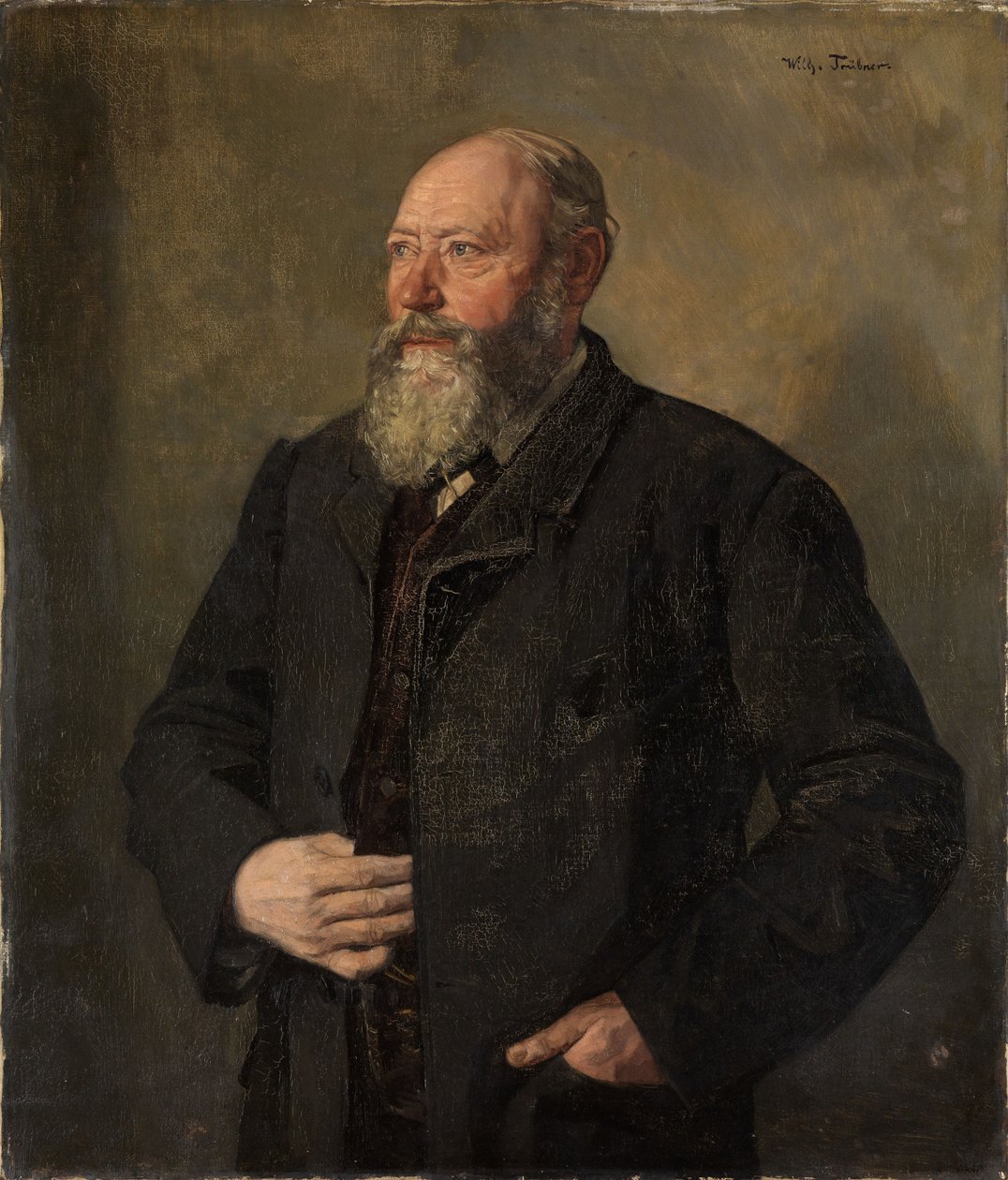 Porträtt av bryggaren Eisenhart, kallad ”Skaparen” av Wilhelm Trübner