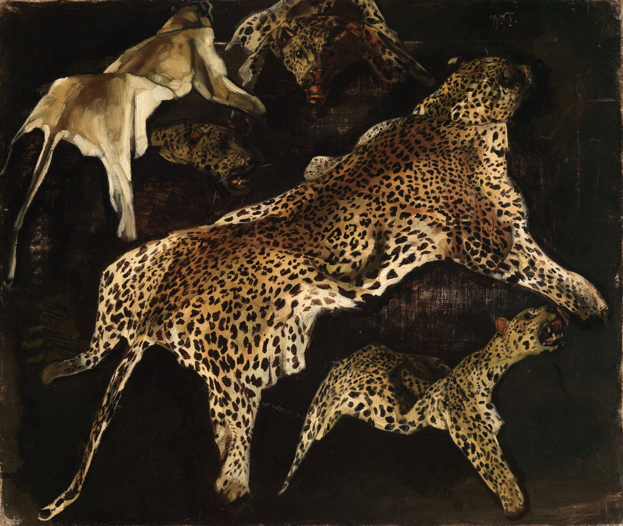 Leopardskinn av Wilhelm Trübner