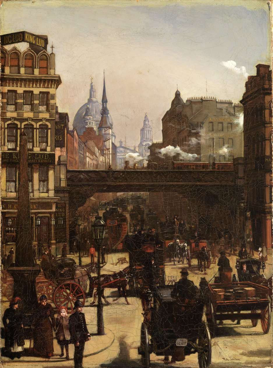 Ludgate Hill av Wilhelm Trübner