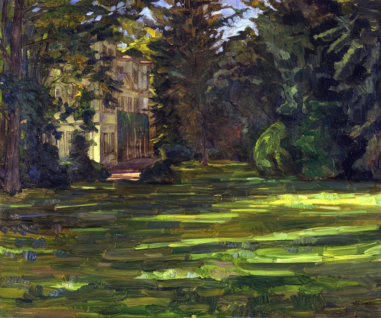 Hemsbachs slott av Wilhelm Trübner