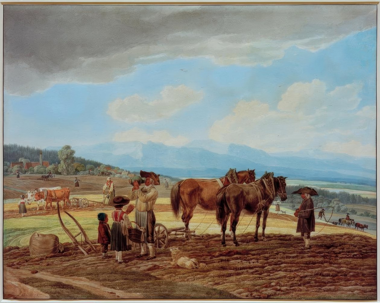Vila medan du plöjer av Wilhelm von Kobell