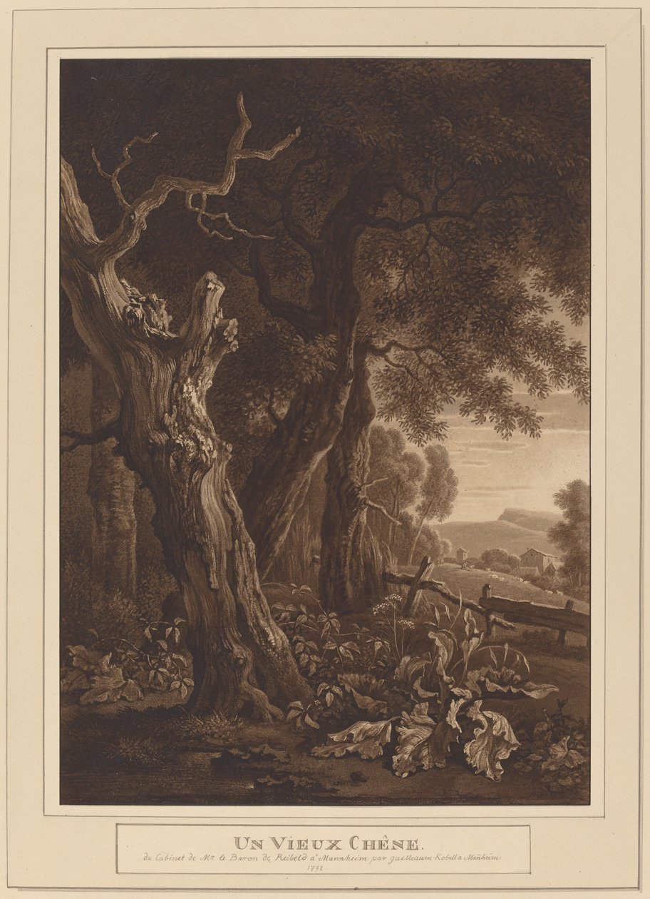 Forntida ekar i ett landskap av Wilhelm von Kobell, after Jan Wijnants