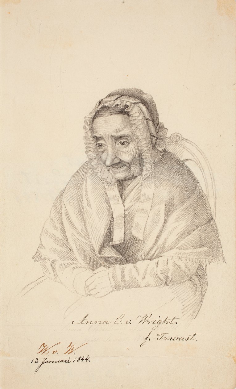 Anna Christina von Wright, konstnärens mormor av Wilhelm von Wright