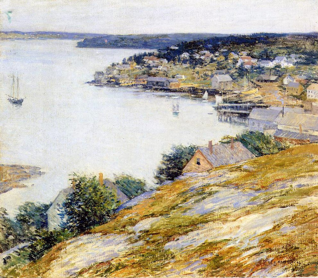 East Boothbay Harbor, 1904 av Willard Leroy Metcalf