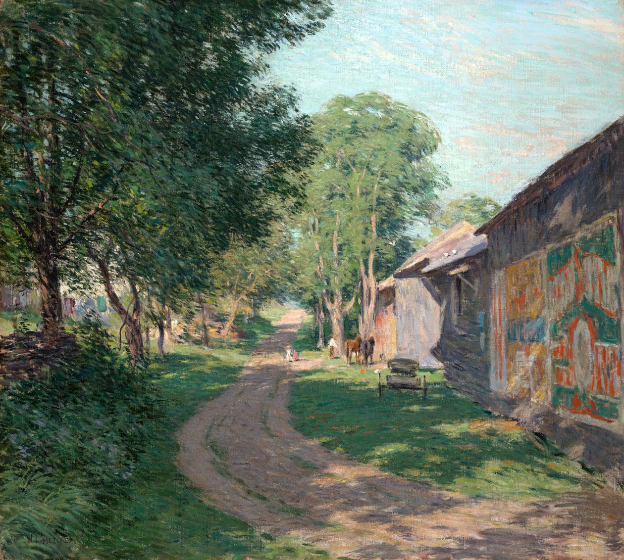 Midsommarskuggor av Willard Leroy Metcalf