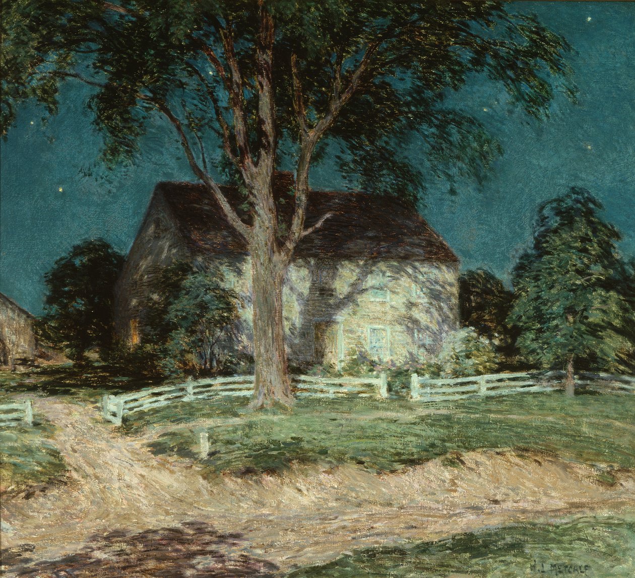 Old Homestead Connecticut, ca 1914 (olja på duk) av Willard Leroy Metcalf
