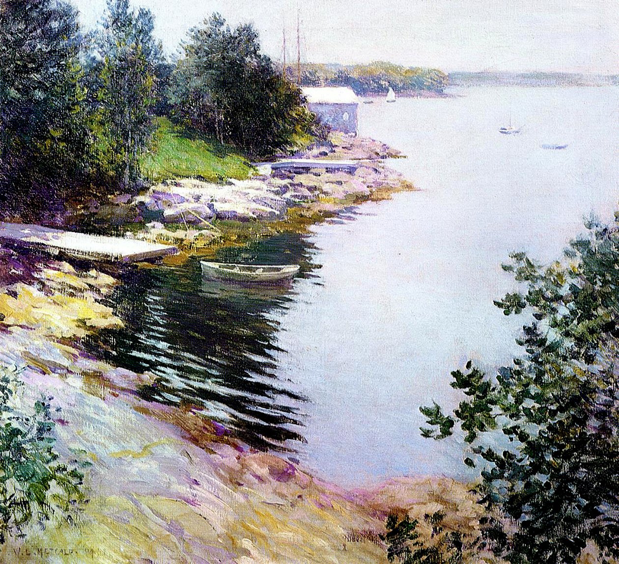 Lilla Vita huset, 1919 av Willard Leroy Metcalf