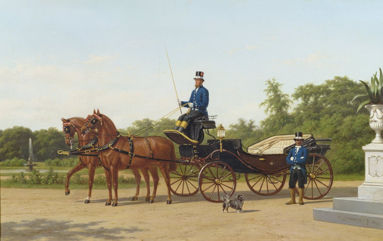 Den väntande vagnen, 1865 av Willem Carel Nakken