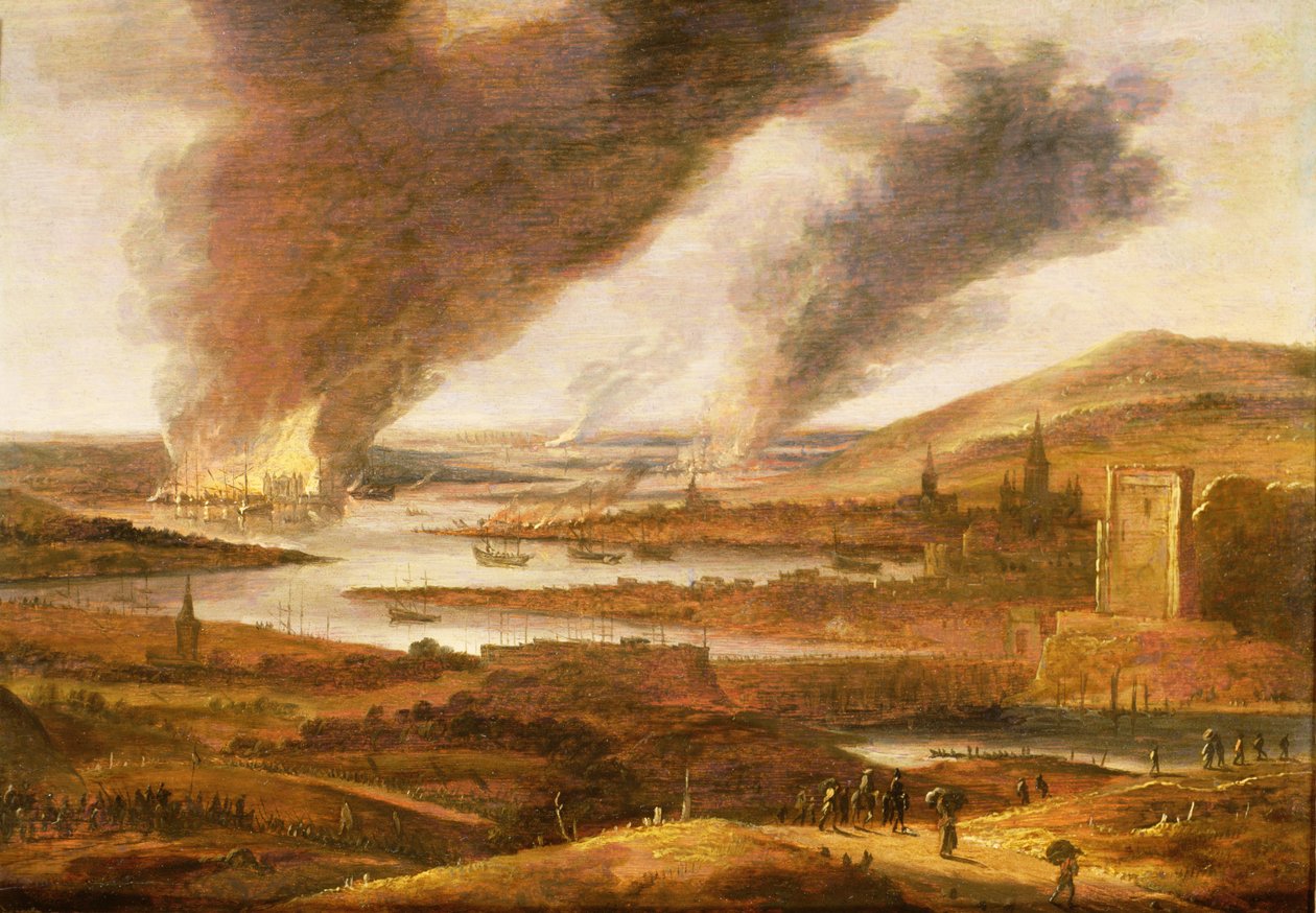 Holländarna i Medway 1667 av Willem Schellinks