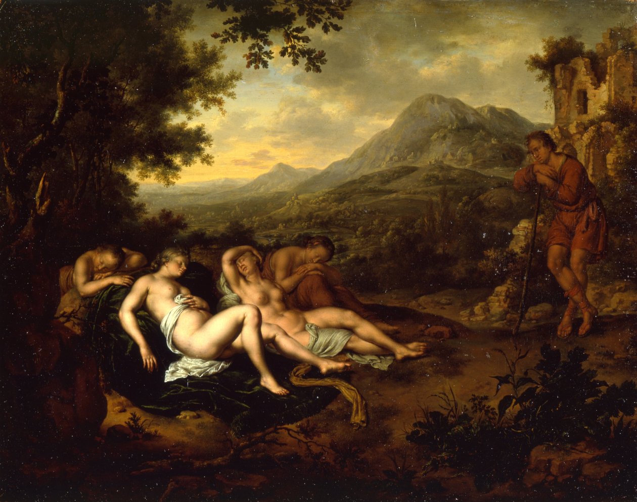 Cimon and IphigeniaPanel av Willem Van Mieris