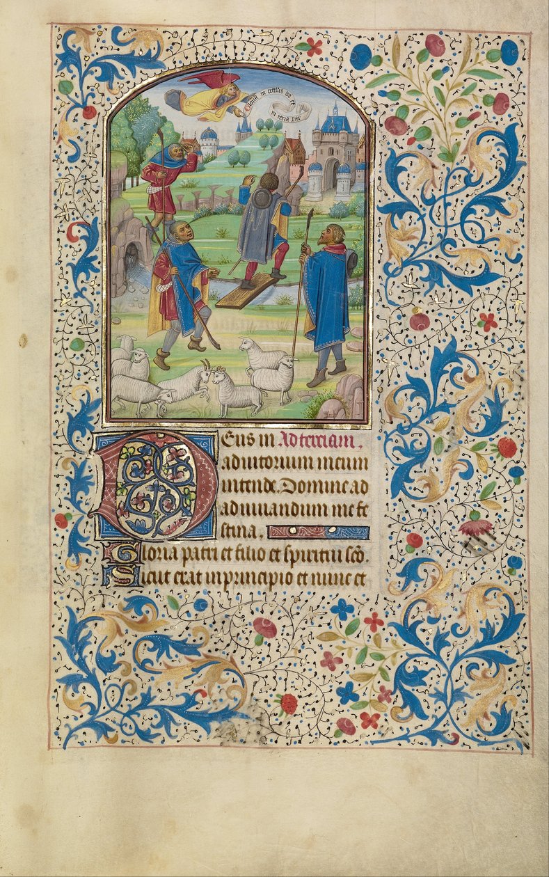 The Annunciation to the Shepherds av Willem Vrelant