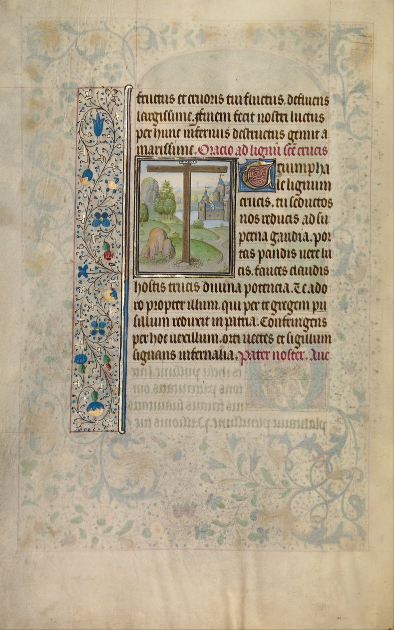 A Cross in a Landscape av Willem Vrelant