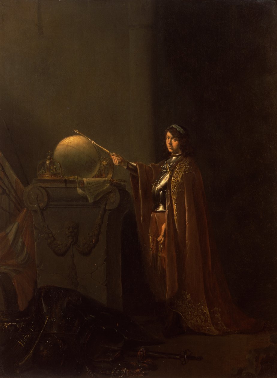Allegoriskt ämne (Den rättfärdige härskaren), ca 1636 (olja på ek) av Willem de Poorter