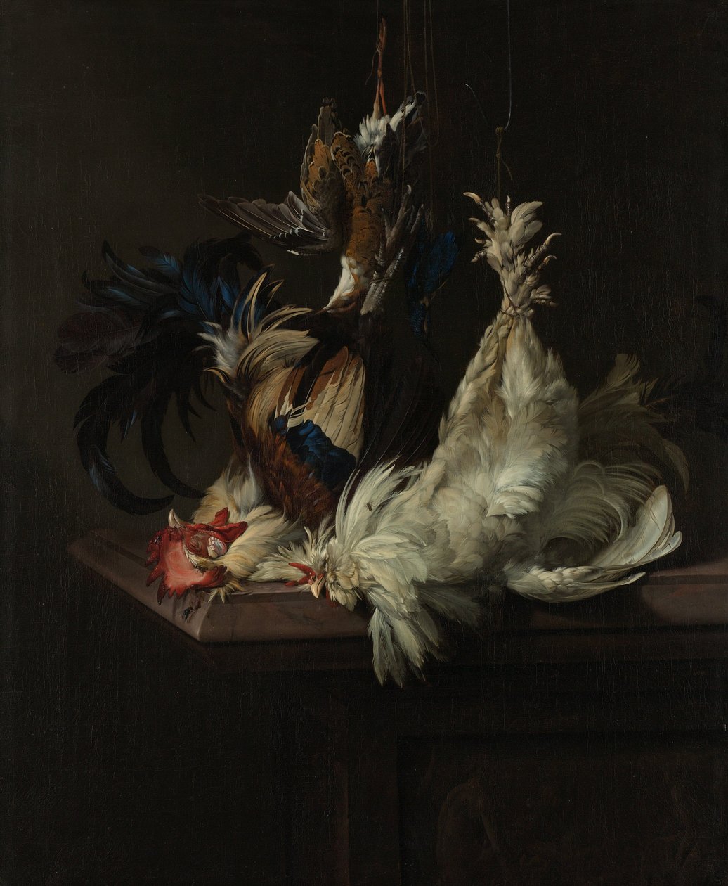 Stilleben med fjäderfä av Willem van Aelst