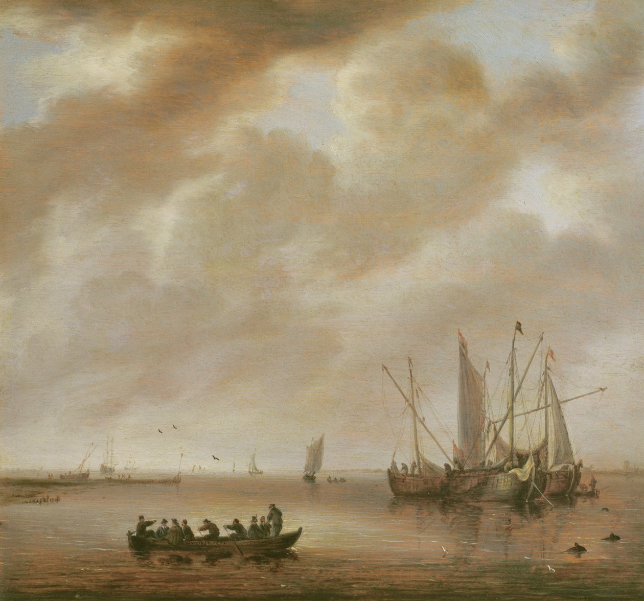Det lugna havet, 1651 av Willem van Diest