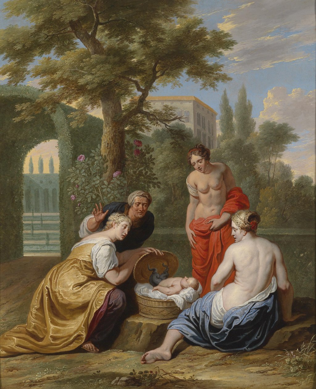 Upptäckten av Erichthonios av Kekrops döttrar av Willem van the Elder Herp