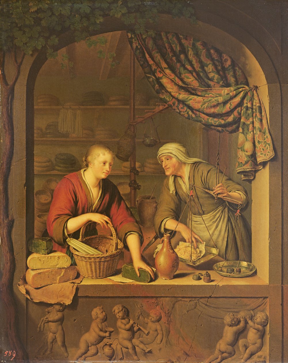 Butiken, 1705 av Willem Van Mieris
