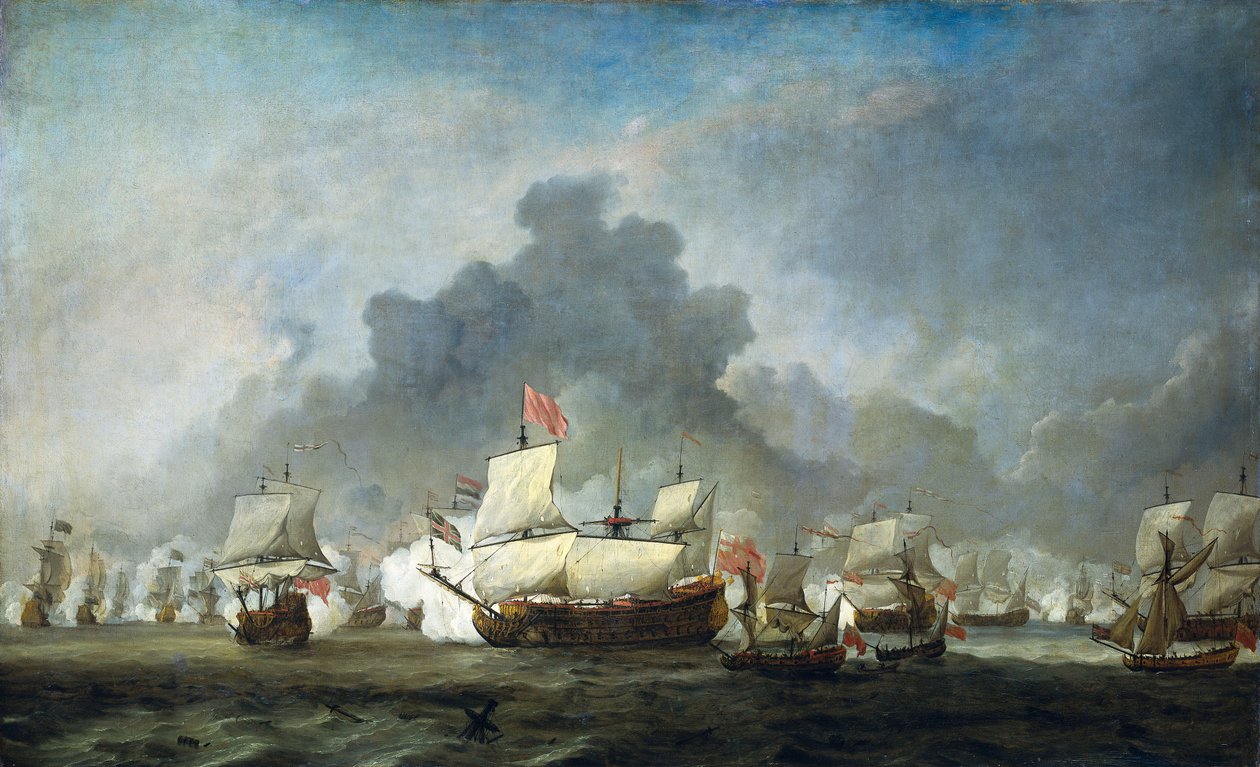 Michiel Adriaensz de Ruyters skärmytsling mot hertigen av York av Willem van de Velde