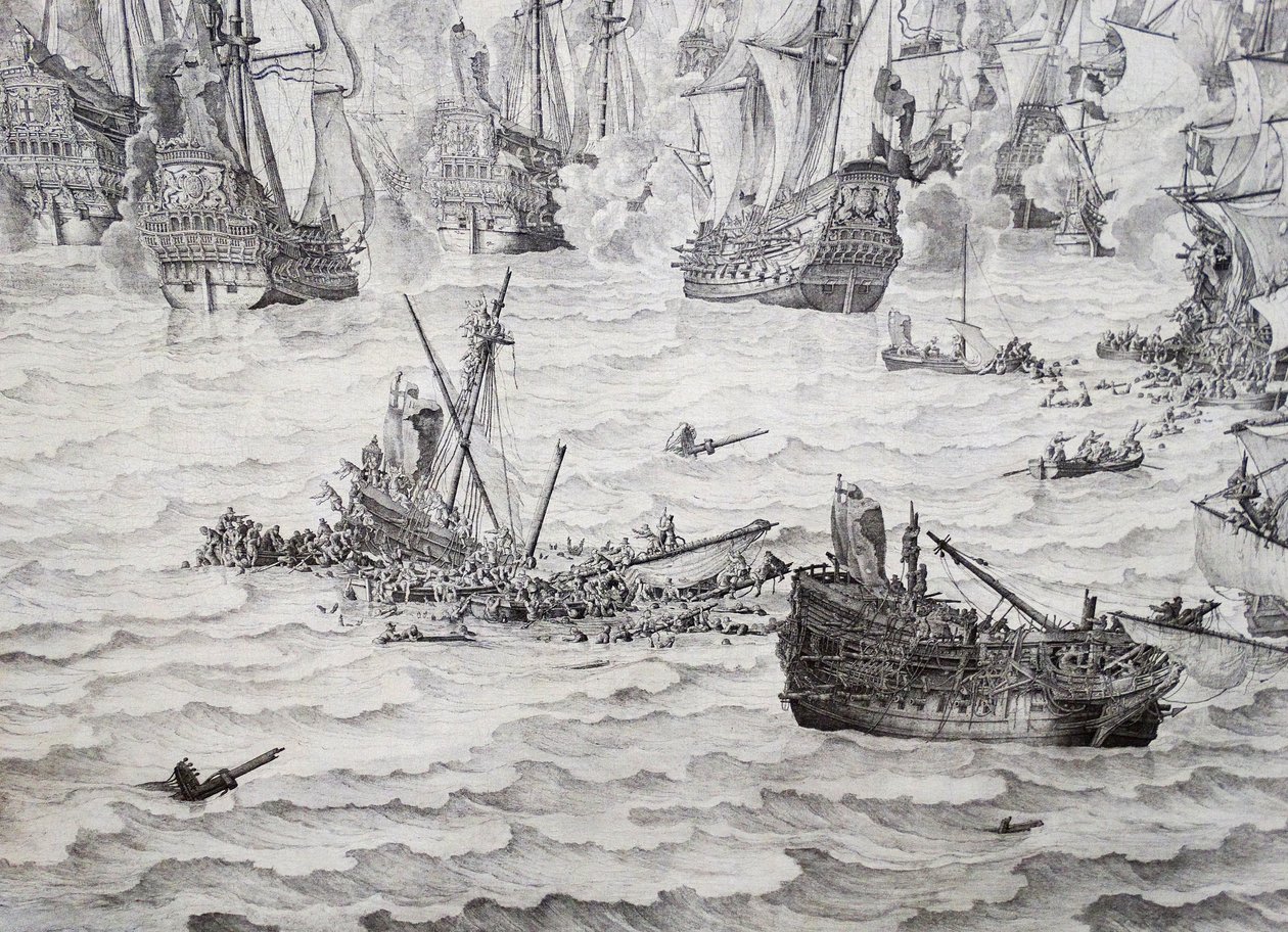 Slaget vid Terheide av Willem van de Velde the Elder