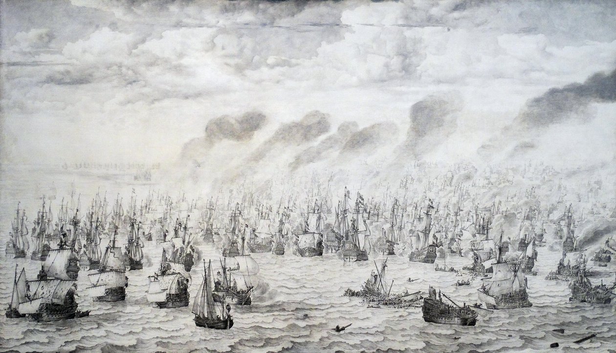 Slaget vid Terheide av Willem van de Velde the Elder