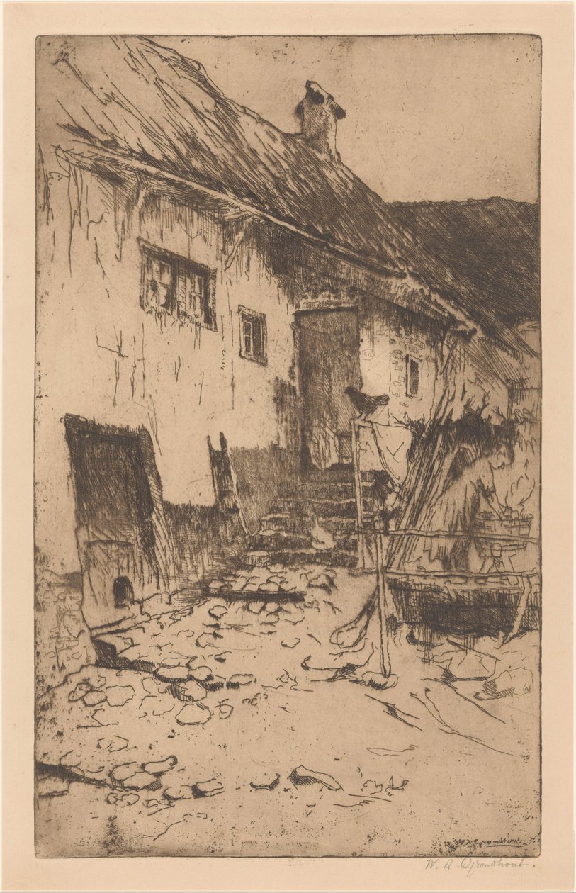 Odla av Willem Adrianus Grondhout (signed by artist)