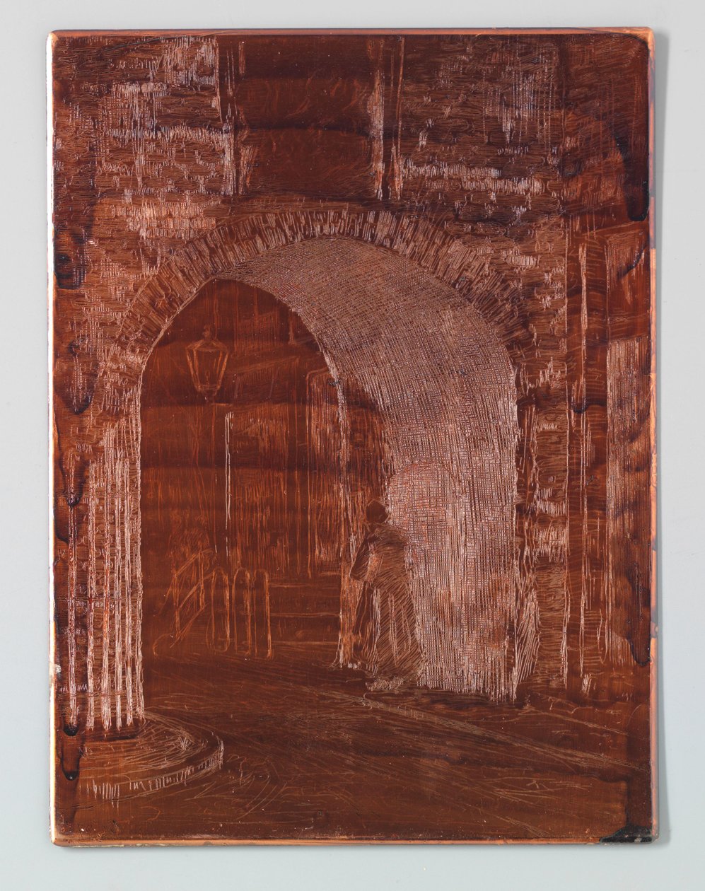 Fängelseporten i Haag för restaureringen av Willem Adrianus Grondhout (signed by artist)