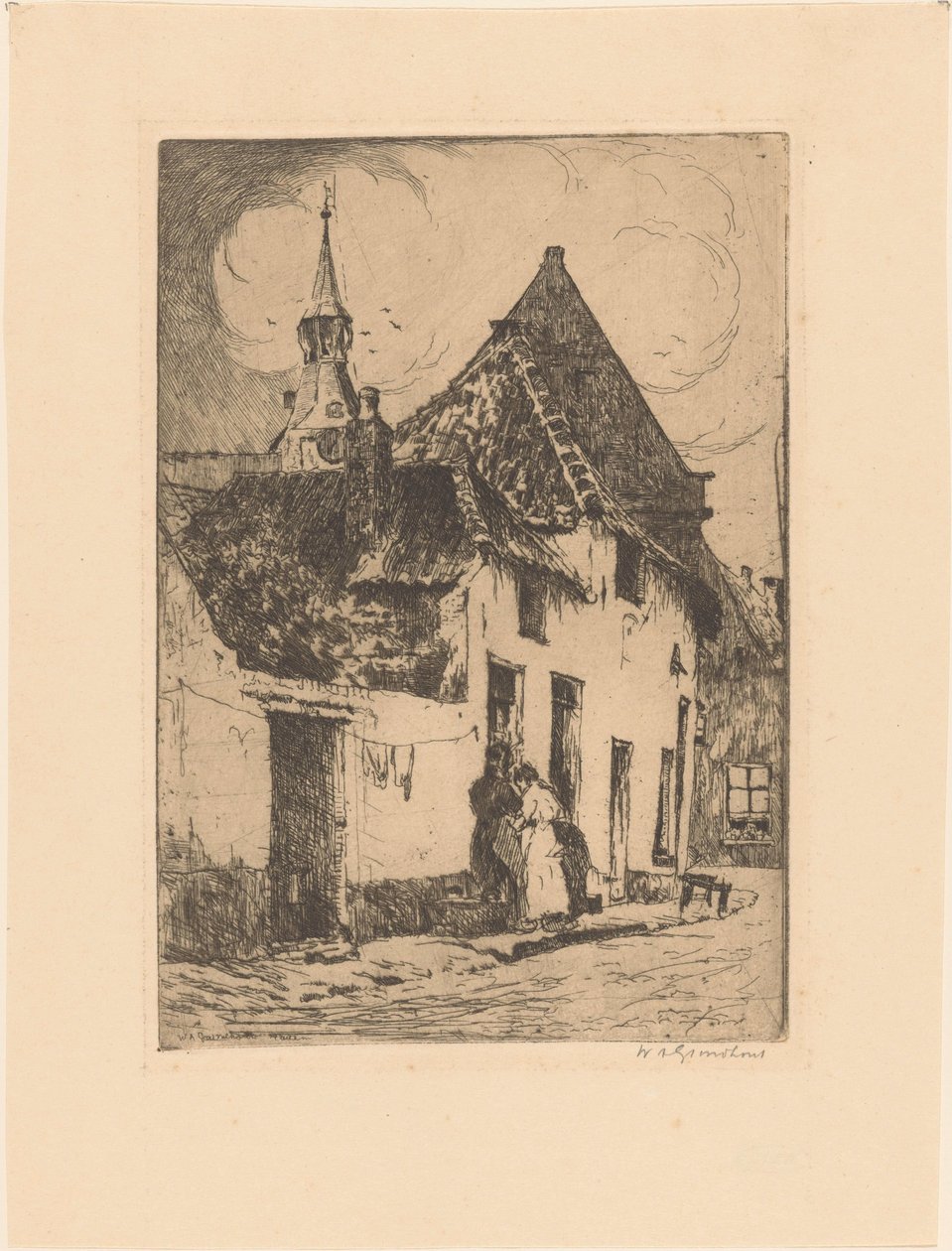 Hattem (originaltitel på objekt) av Willem Adrianus Grondhout (signed by artist)