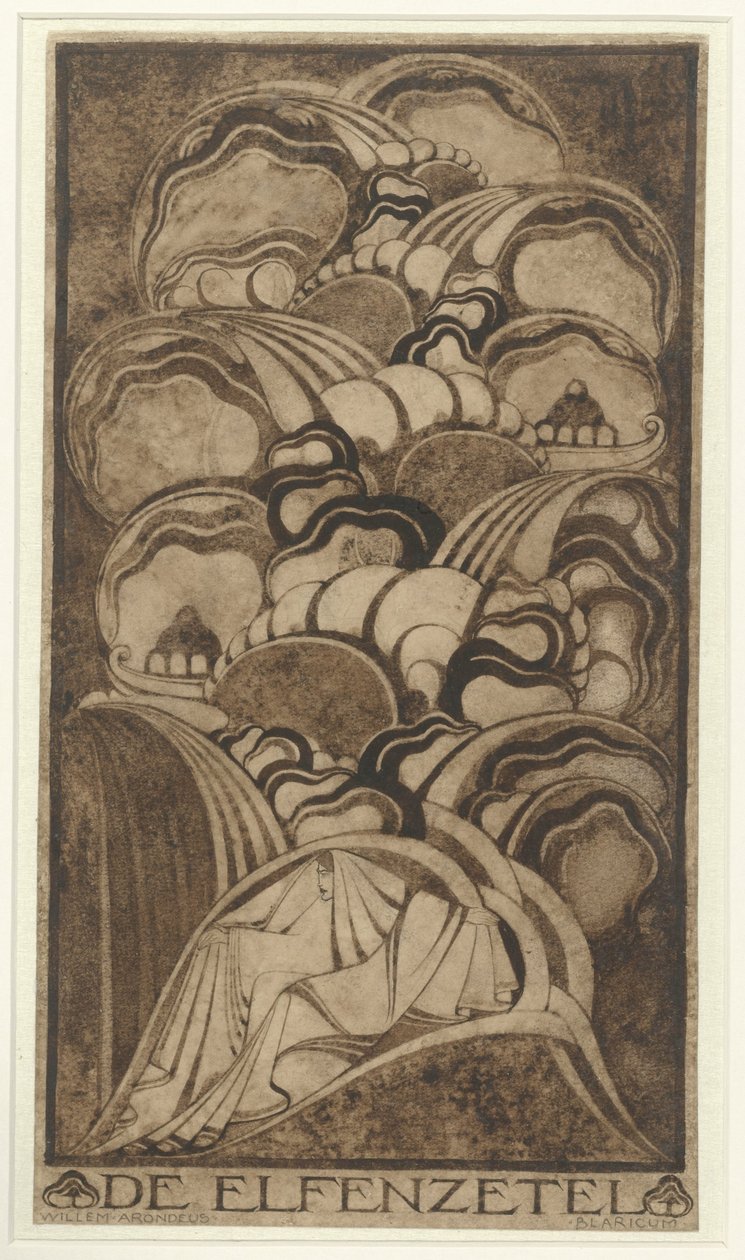 De Elfenzetel (originaltitel på objekt) av Willem Arondéus (signed by artist)
