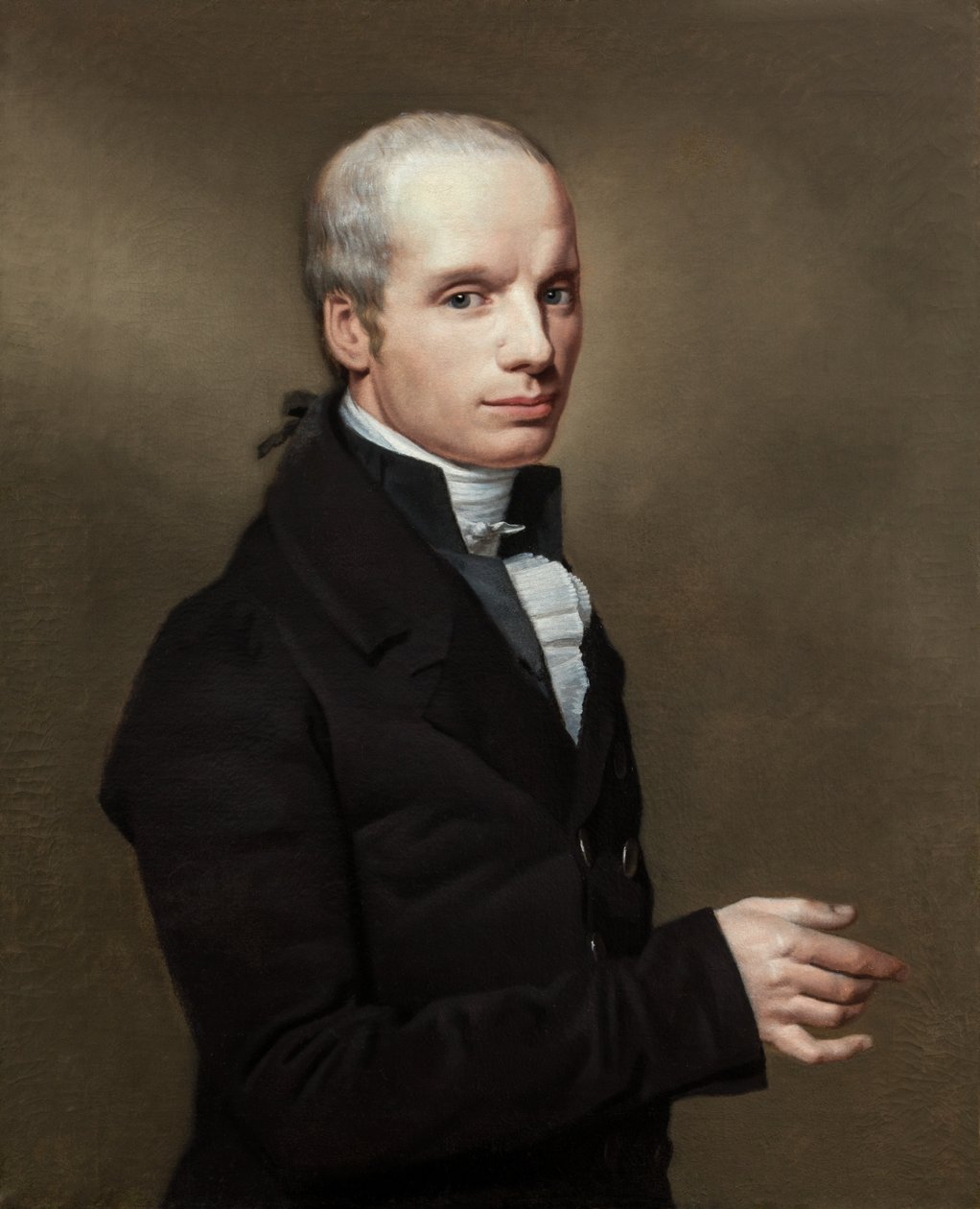 Porträtt av Dr Gooitje Stinstra av Willem Bartel van der Kooi