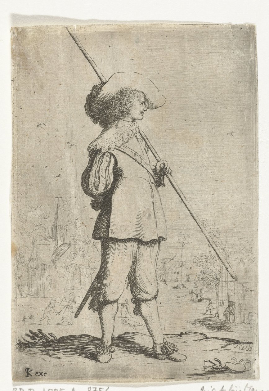 Stående soldat av Willem Basse (attributed to)