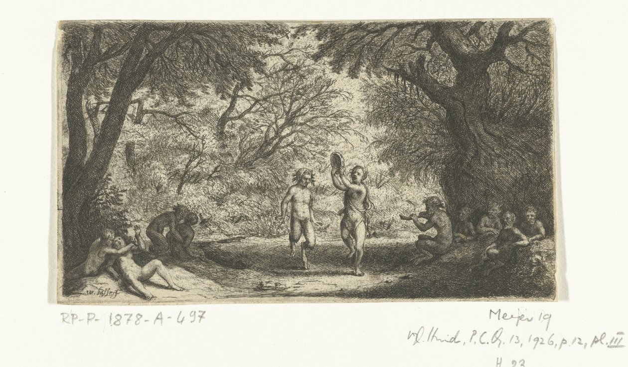 Festande satyrer och tränymfer av Willem Basse